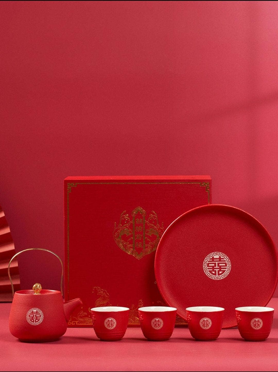 Double Happiness wedding Tea Sets