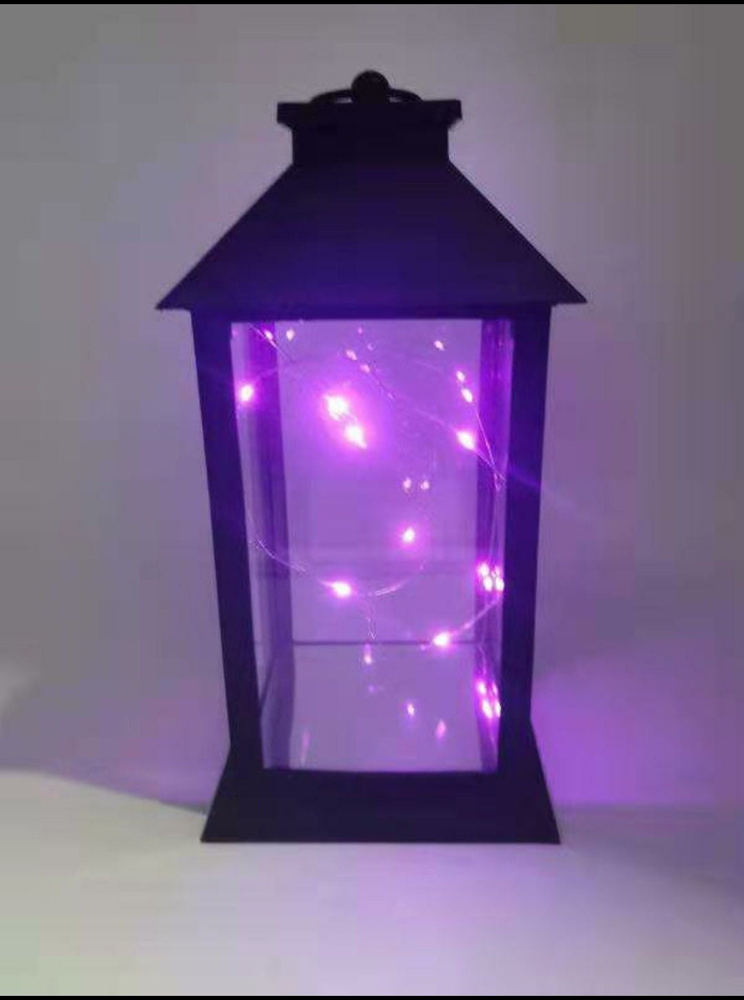 12'' Hanging lantern with fairy lights/multi colors