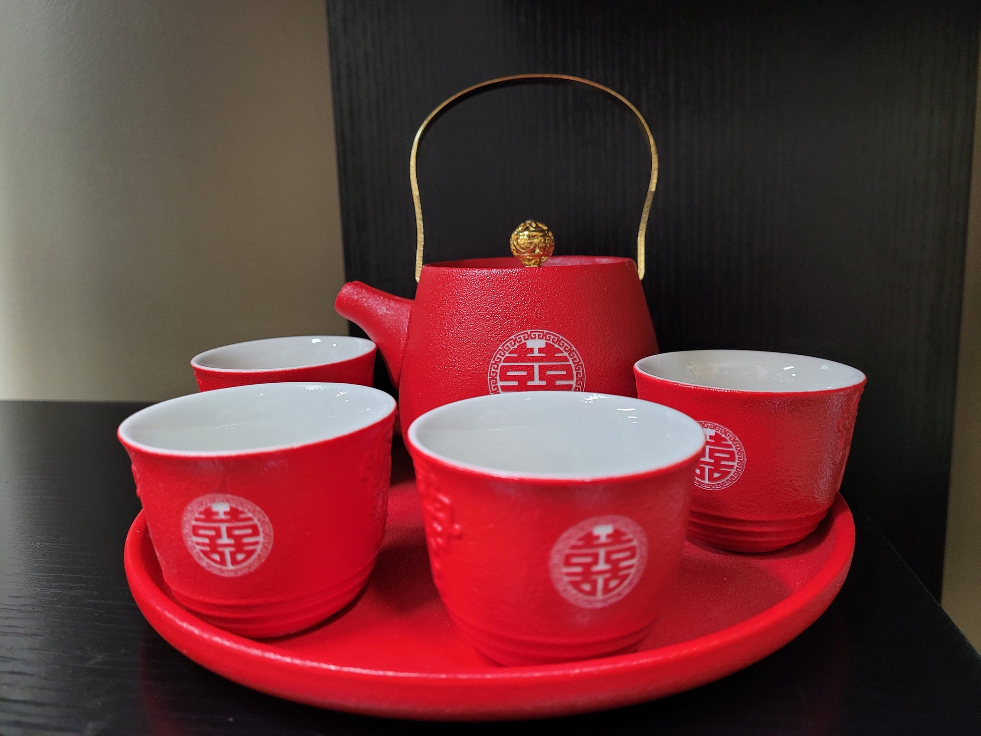 Double Happiness wedding Tea Sets