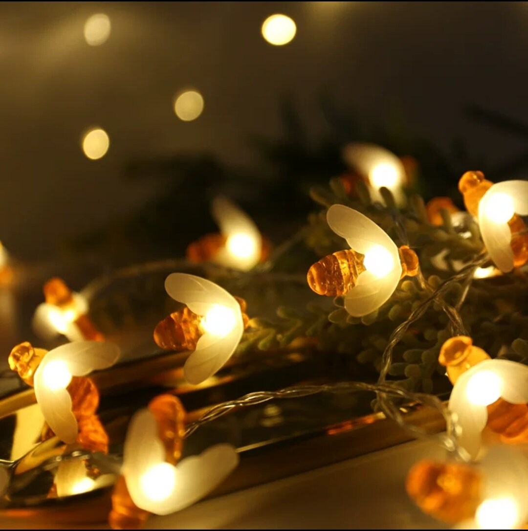 Honey Bee Fairy Light/10/20 Bees Batteries Operated