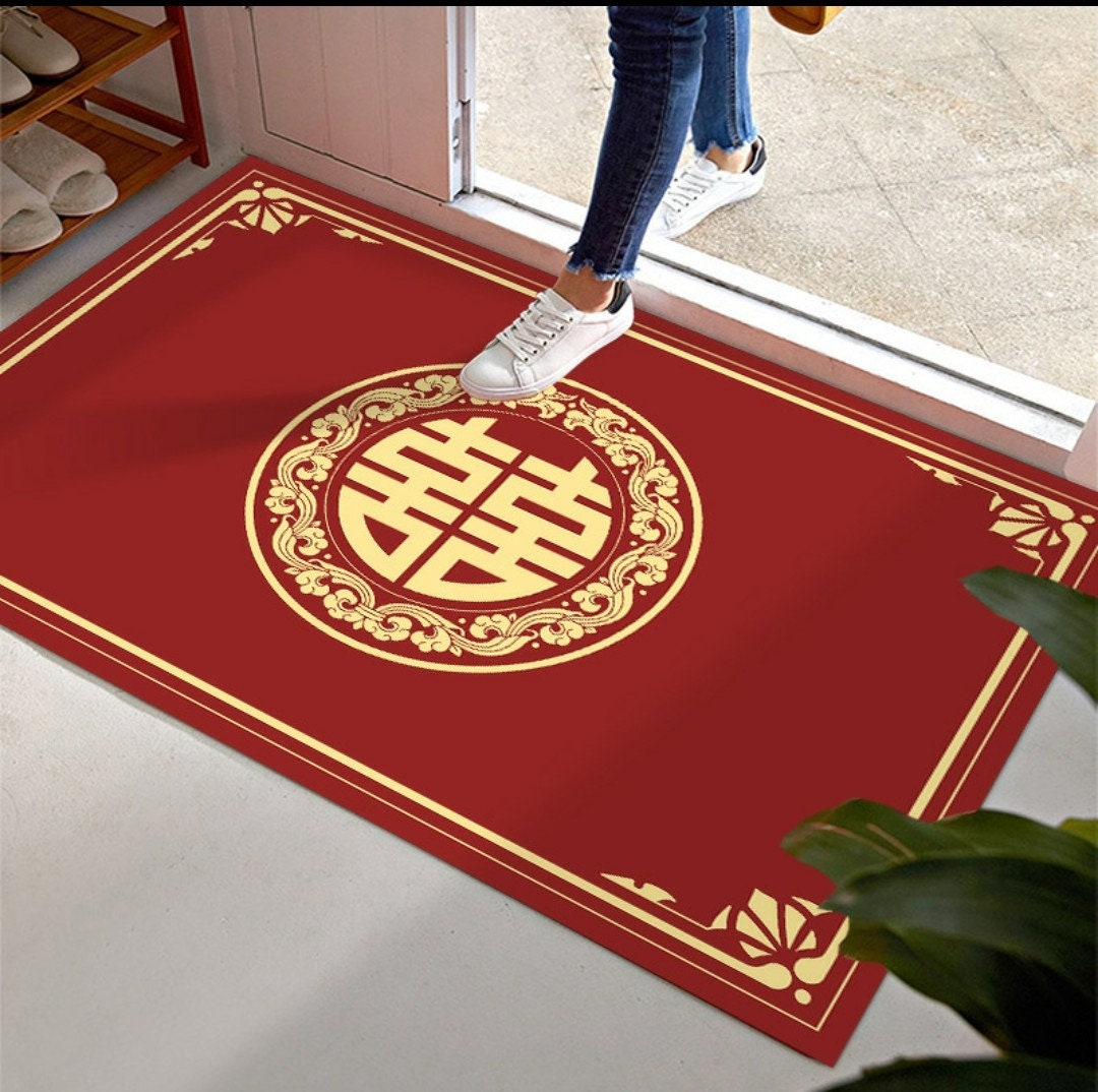 Traditional Wedding Double Happiness Carpet