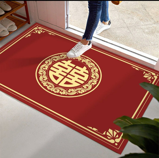Traditional Wedding Double Happiness Carpet