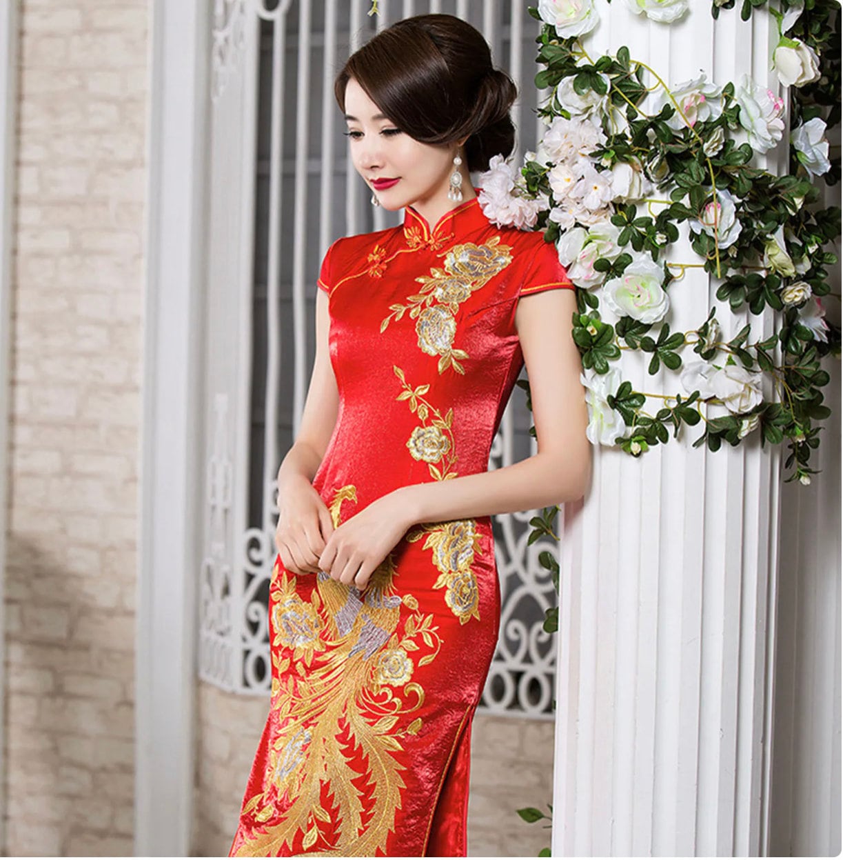 Traditional Wedding Bridal Phoenix QiPao/Bridal Dress/Tea Ceremony