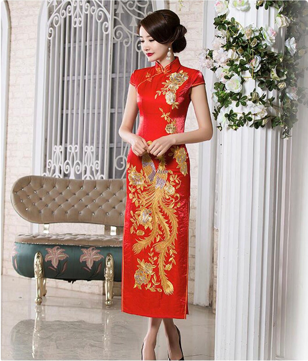 Traditional Wedding Bridal Phoenix QiPao/Bridal Dress/Tea Ceremony