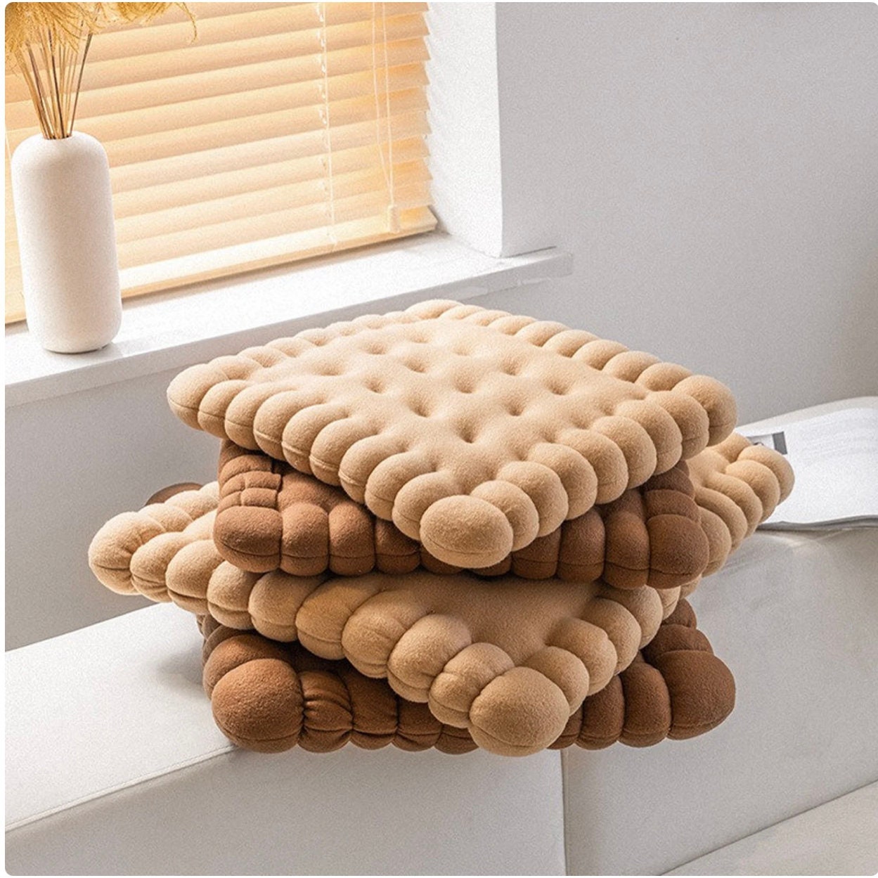 Lovely Biscuit Soft Plush Pillow/Plush Seat Cushion