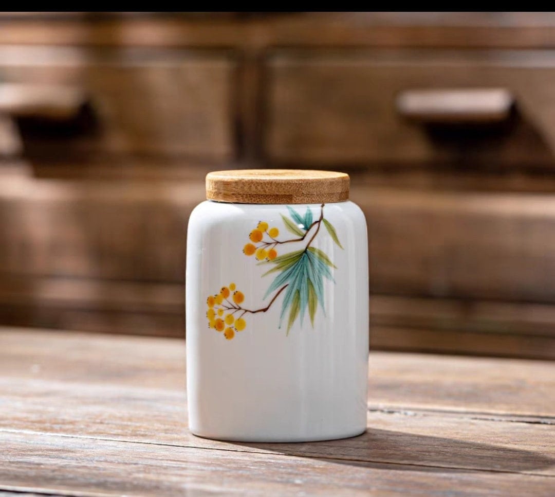 Ceramic Storage Jars/Vintage Chinese storage Jars/Sealed Jar Containers