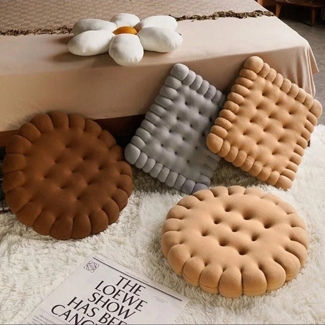 Lovely Biscuit Soft Plush Pillow/Plush Seat Cushion