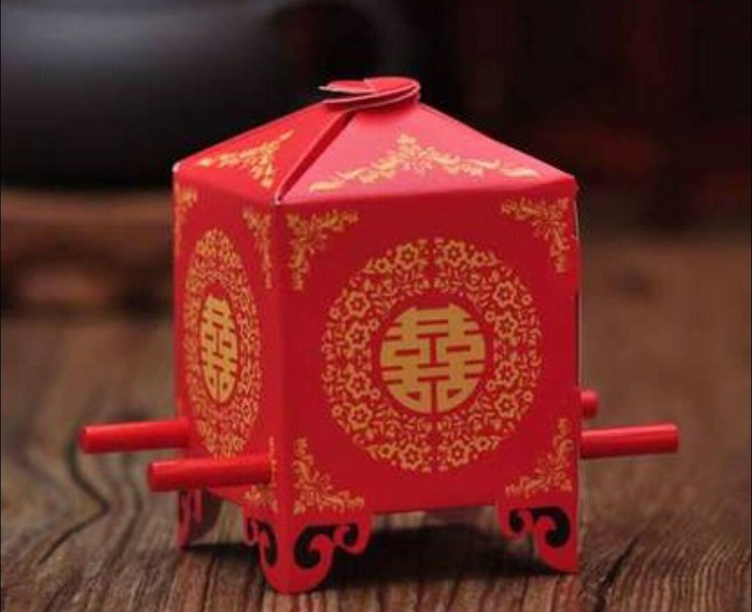 50 Pcs Traditional Wedding Bridal Sedan Chair With Sticks Candy Favor Boxes/Bridal Shower Favor Gift Boxes