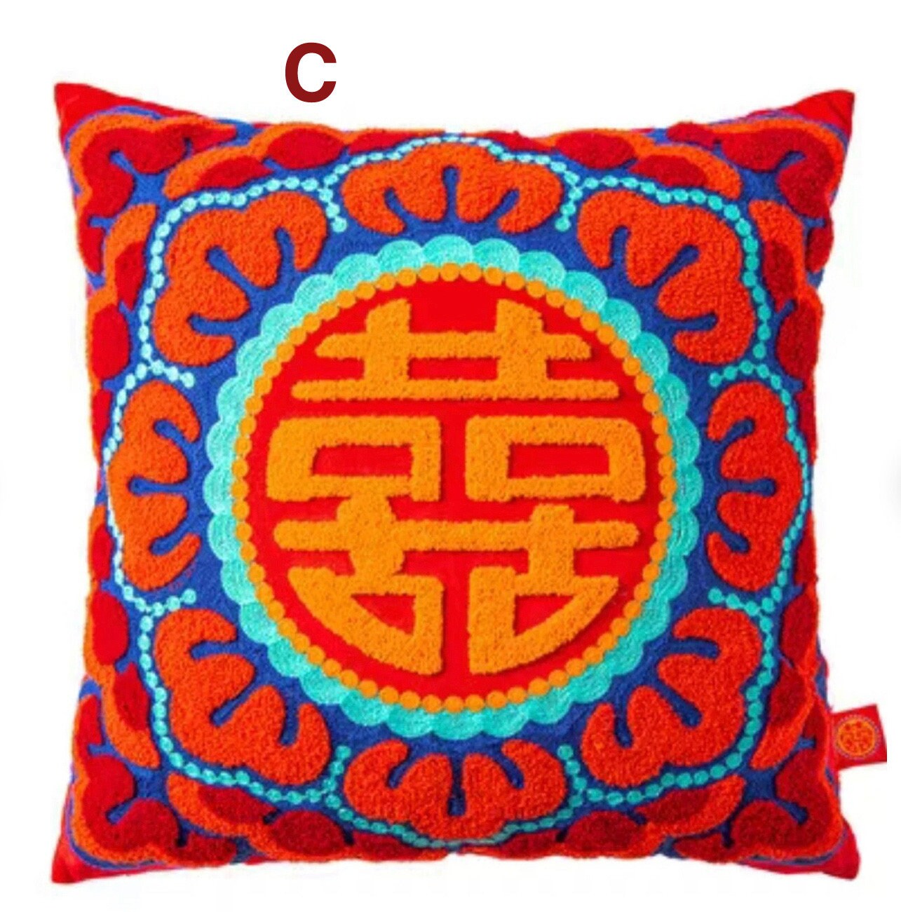 Traditional Cushion Pillow Covers/Bride And Groom/Dragon And Phoenix/Double Happiness/Wedding Decor
