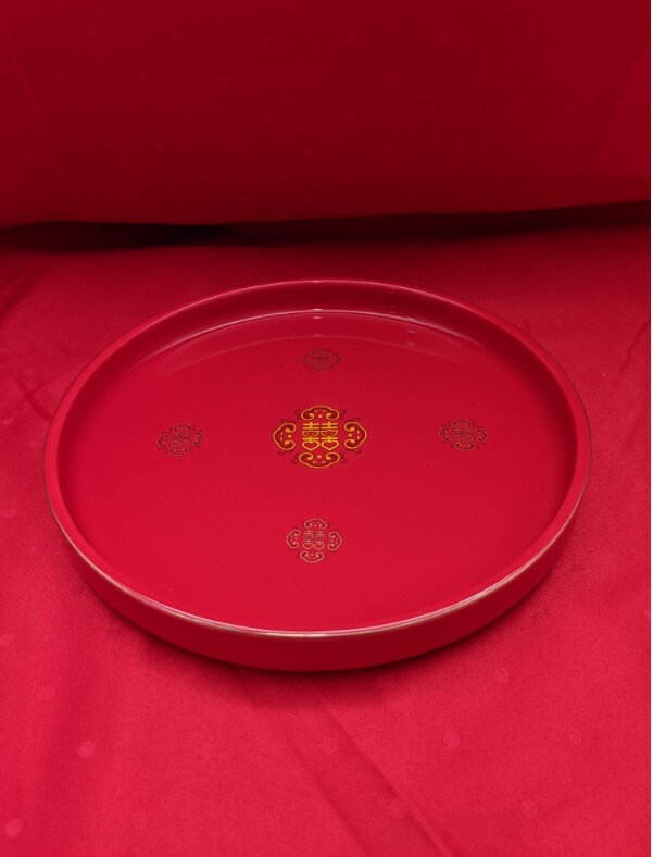 Traditional Wedding Happiness Xi Tea Set With Tray For Tea Ceremony