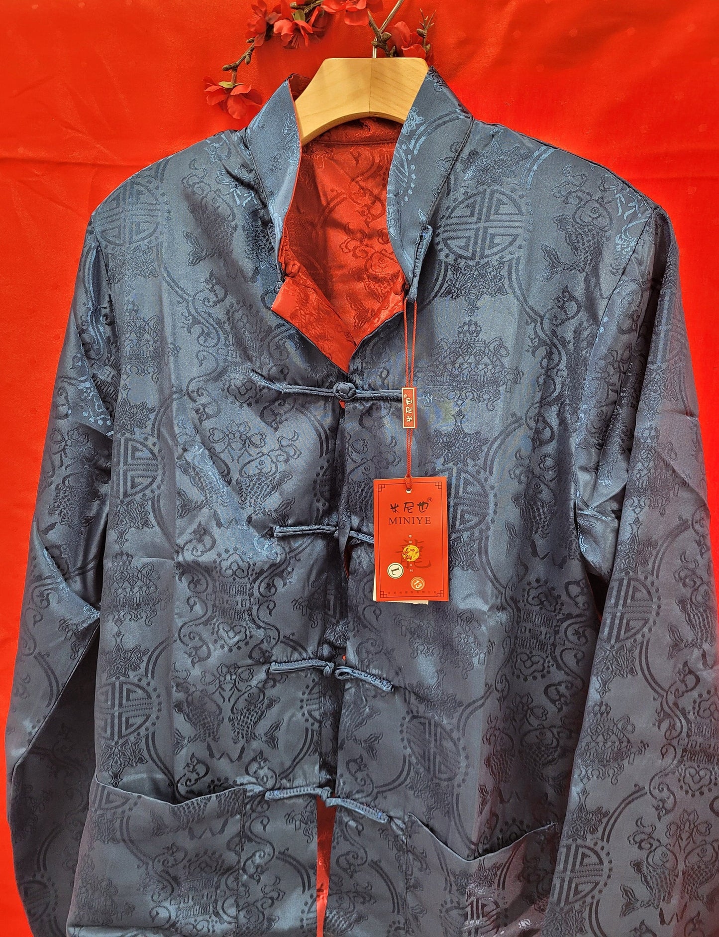 Chinese Mandarin Reversible Jacket Suit/Male Tang Suit/Groom Outfit