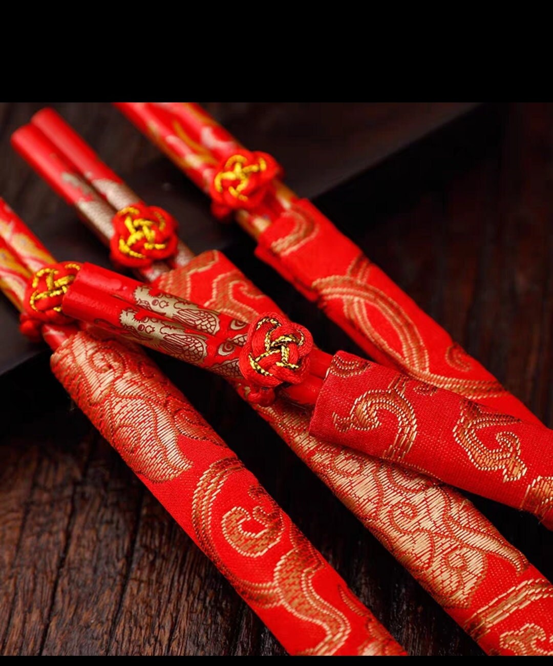 Oriental Dragon and Phoenix Chopsticks/A Set Of 2 Pairs