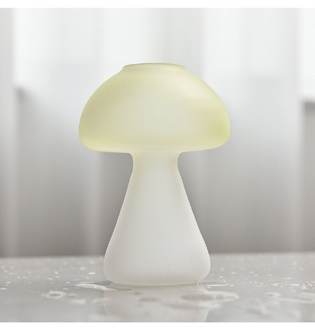 Mushroom Glass Shaped Vase/Mushroom Flower Planter/Glass Vase