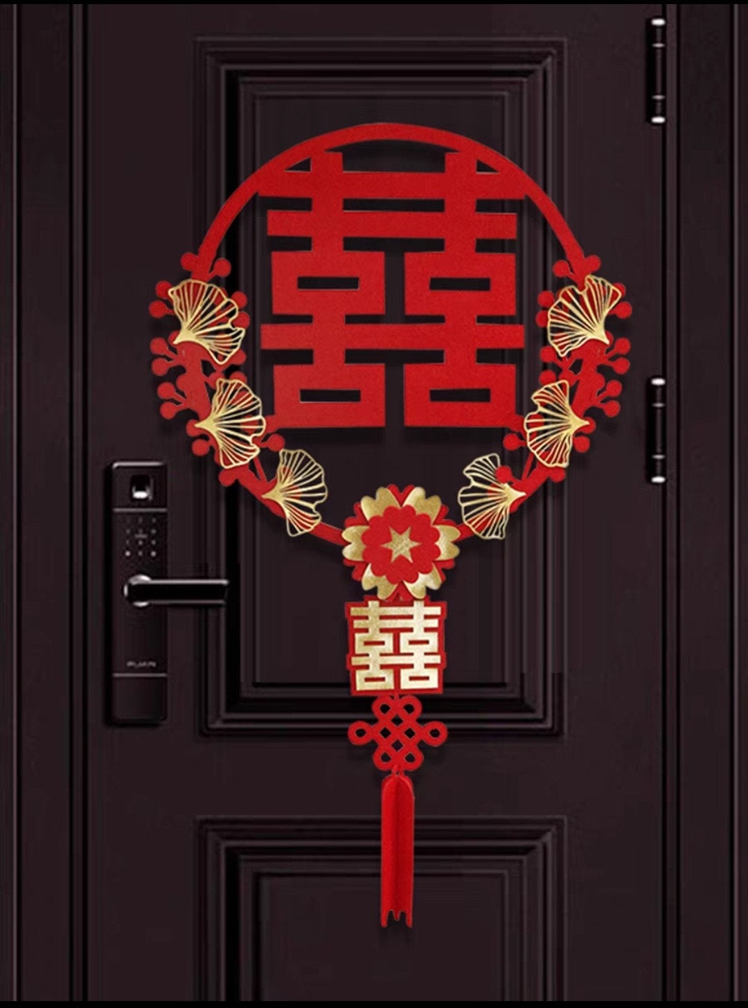 Oriental Wedding Xi Door Wrath/Wall Decoration