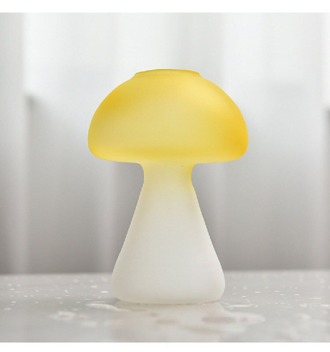 Mushroom Glass Shaped Vase/Mushroom Flower Planter/Glass Vase