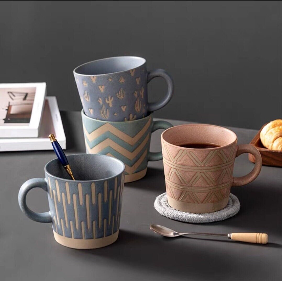 Nordic retro stoneware coffee cup/tea cup/350ML