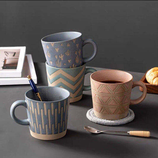 Nordic retro stoneware coffee cup/tea cup/350ML
