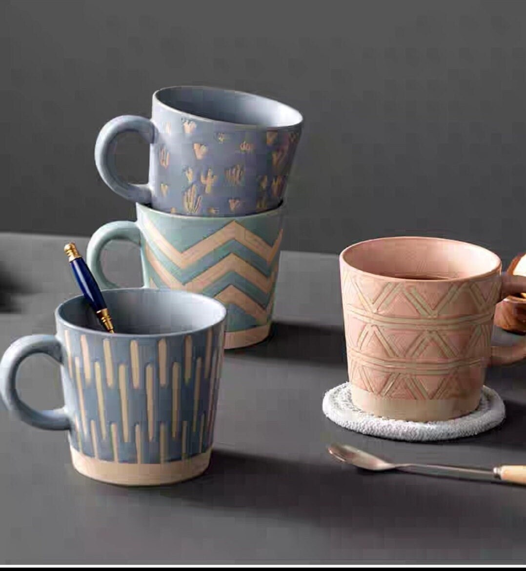 Nordic retro stoneware coffee cup/tea cup/350ML