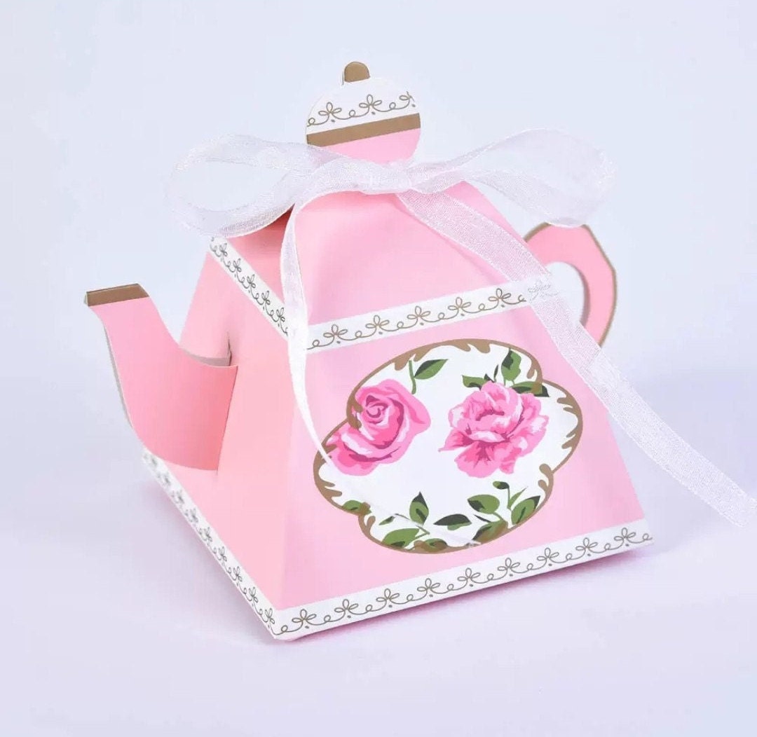 Mini Teapot Party Favor Box/A set of 25 Tea party Favor/Bridal Theme/Baby Shower