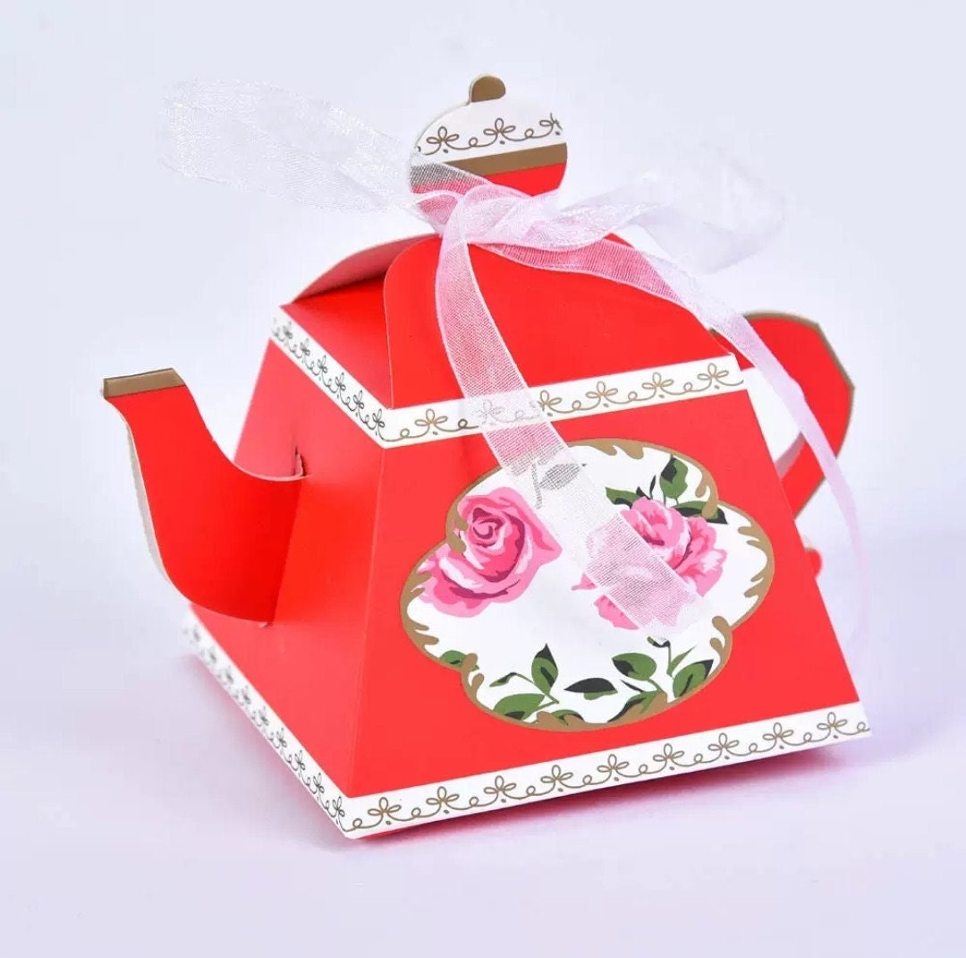Mini Teapot Party Favor Box/A set of 25 Tea party Favor/Bridal Theme/Baby Shower