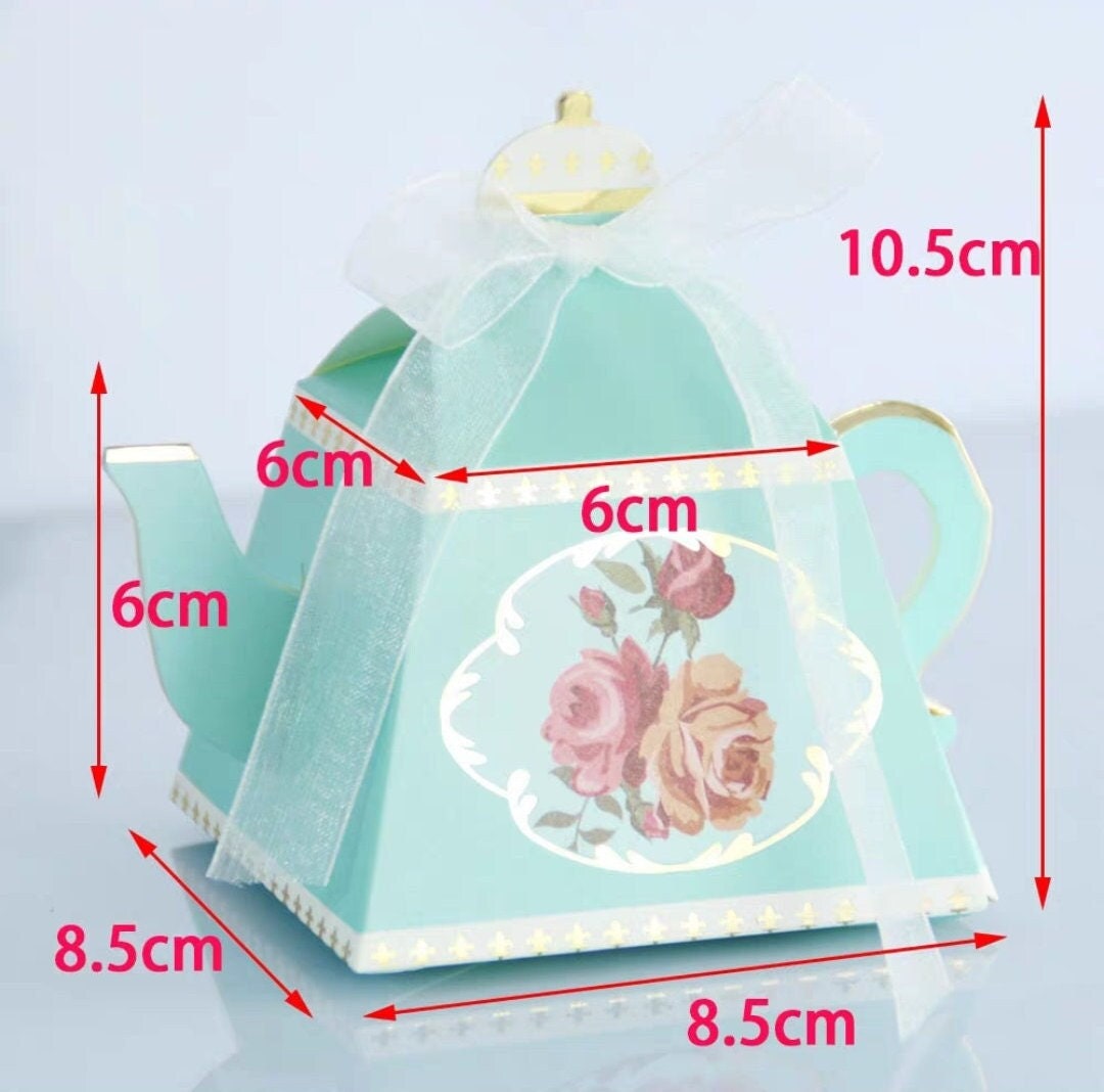 Mini Teapot Party Favor Box/A set of 25 Tea party Favor/Bridal Theme/Baby Shower