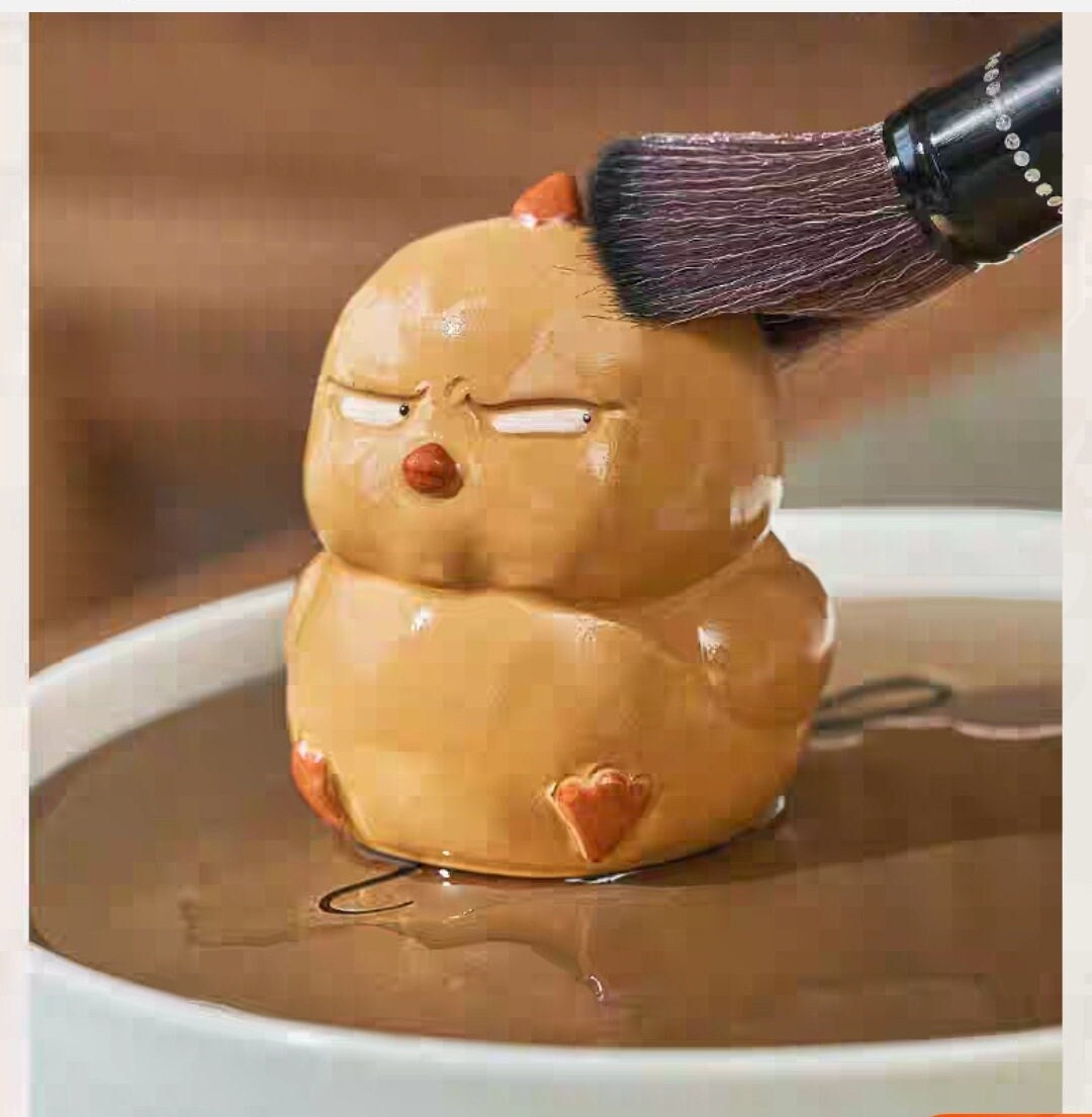 Cute angry bird tea pet/ ZiSha YiXing pottery/Kongfu tea pet/tea accessory