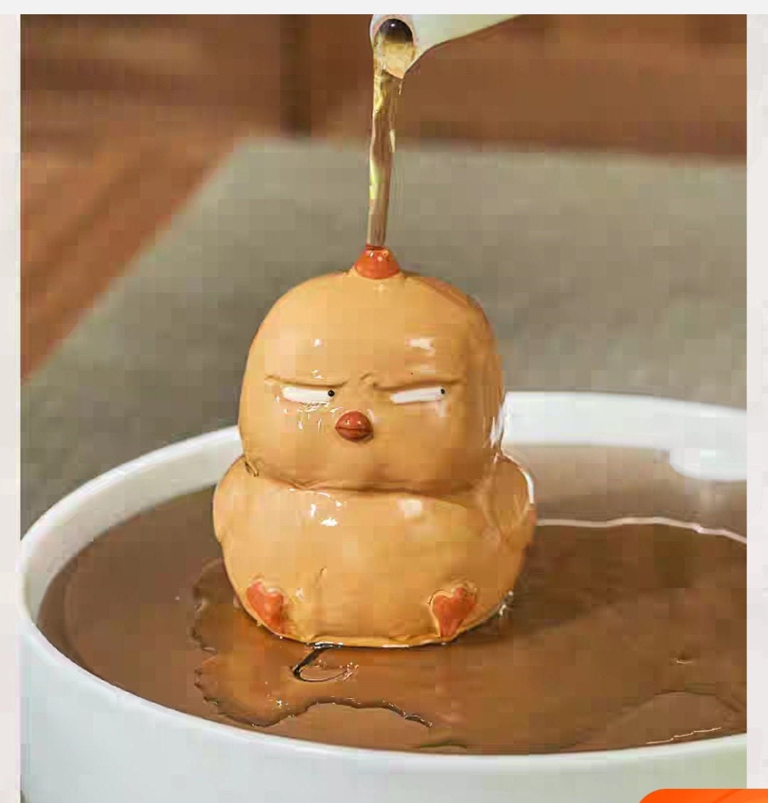 Cute angry bird tea pet/ ZiSha YiXing pottery/Kongfu tea pet/tea accessory