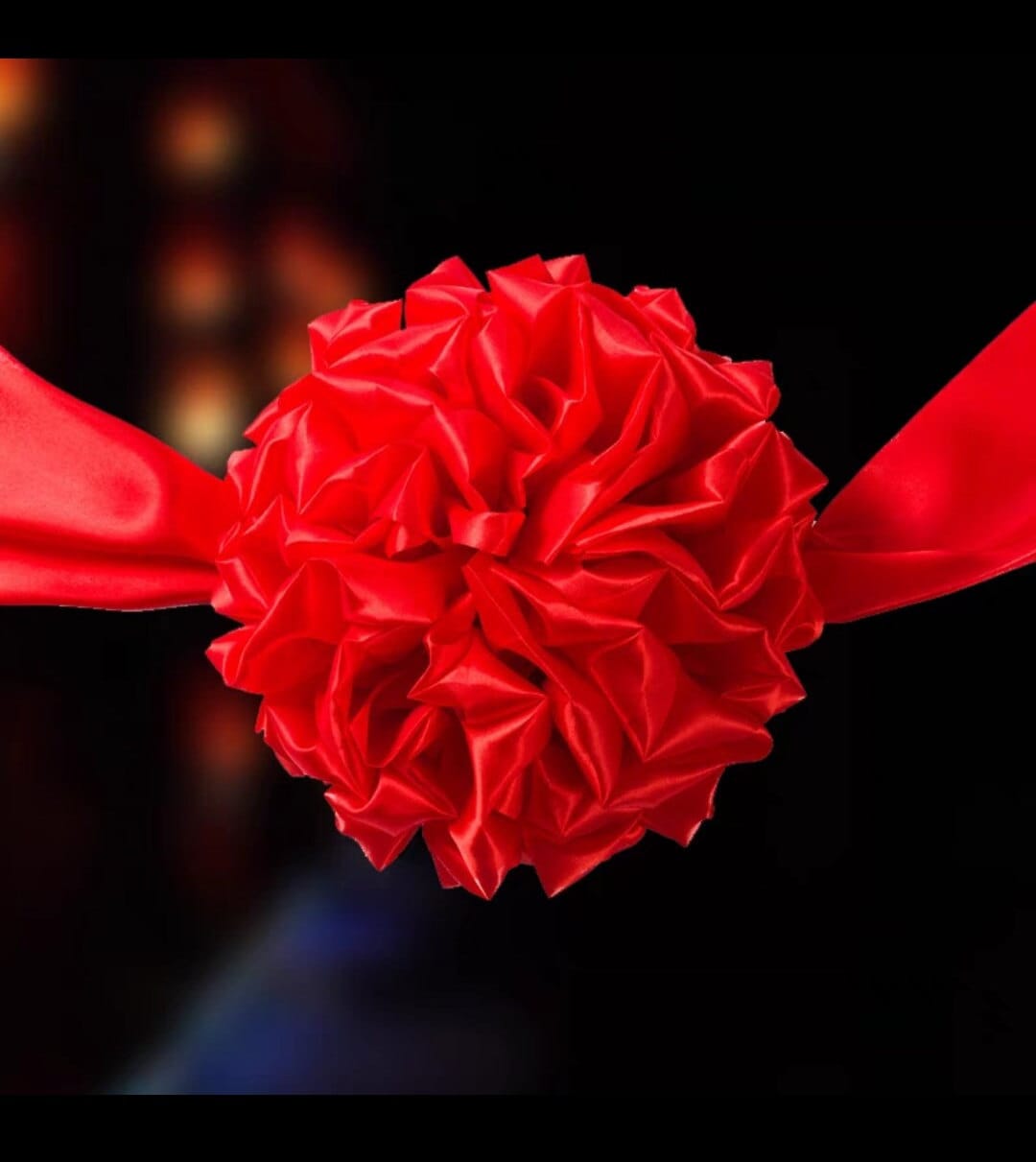 30cm Grooms Traditional Chinese Wedding Chest Pom Pom