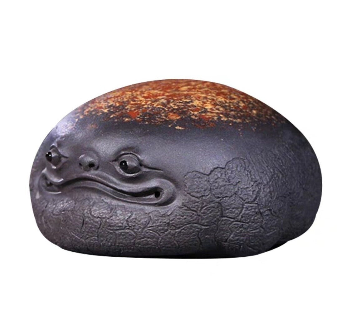 Purple clay toad tea pet/ZiSha YiXing tea accessory
