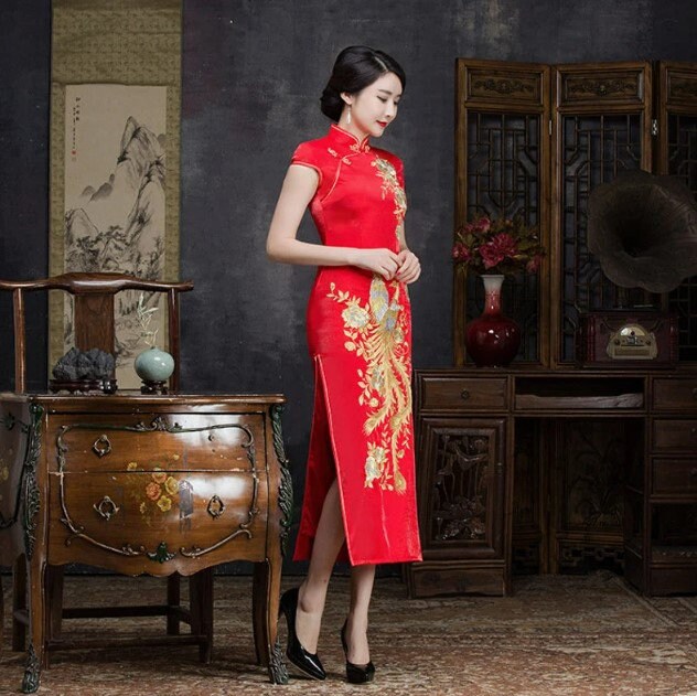 Traditional Wedding Bridal Phoenix QiPao/Bridal Dress/Tea Ceremony