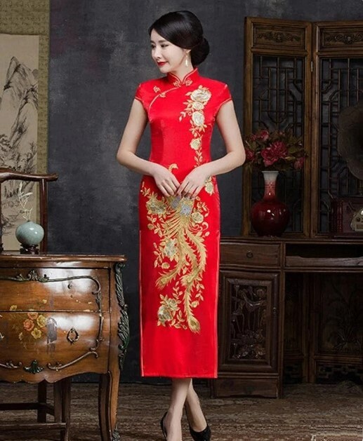 Traditional Wedding Bridal Phoenix QiPao/Bridal Dress/Tea Ceremony