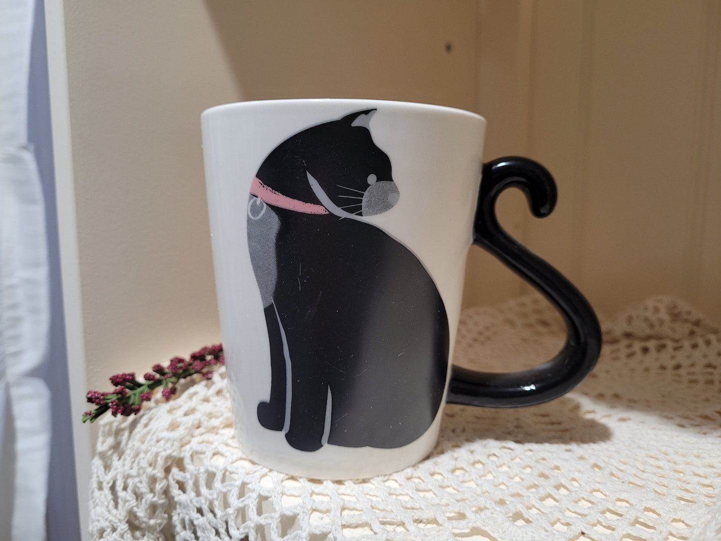 Kawaii Ceramic Cat Coffee Mugs/Cute Tea Cups/Housewarming Gift/Cat Lover/380ML