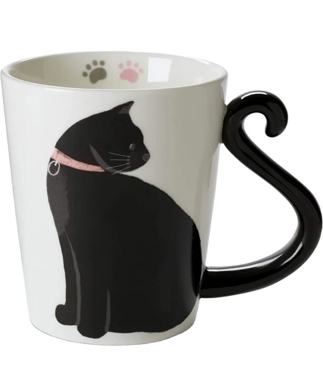 Kawaii Ceramic Cat Coffee Mugs/Cute Tea Cups/Housewarming Gift/Cat Lover/380ML