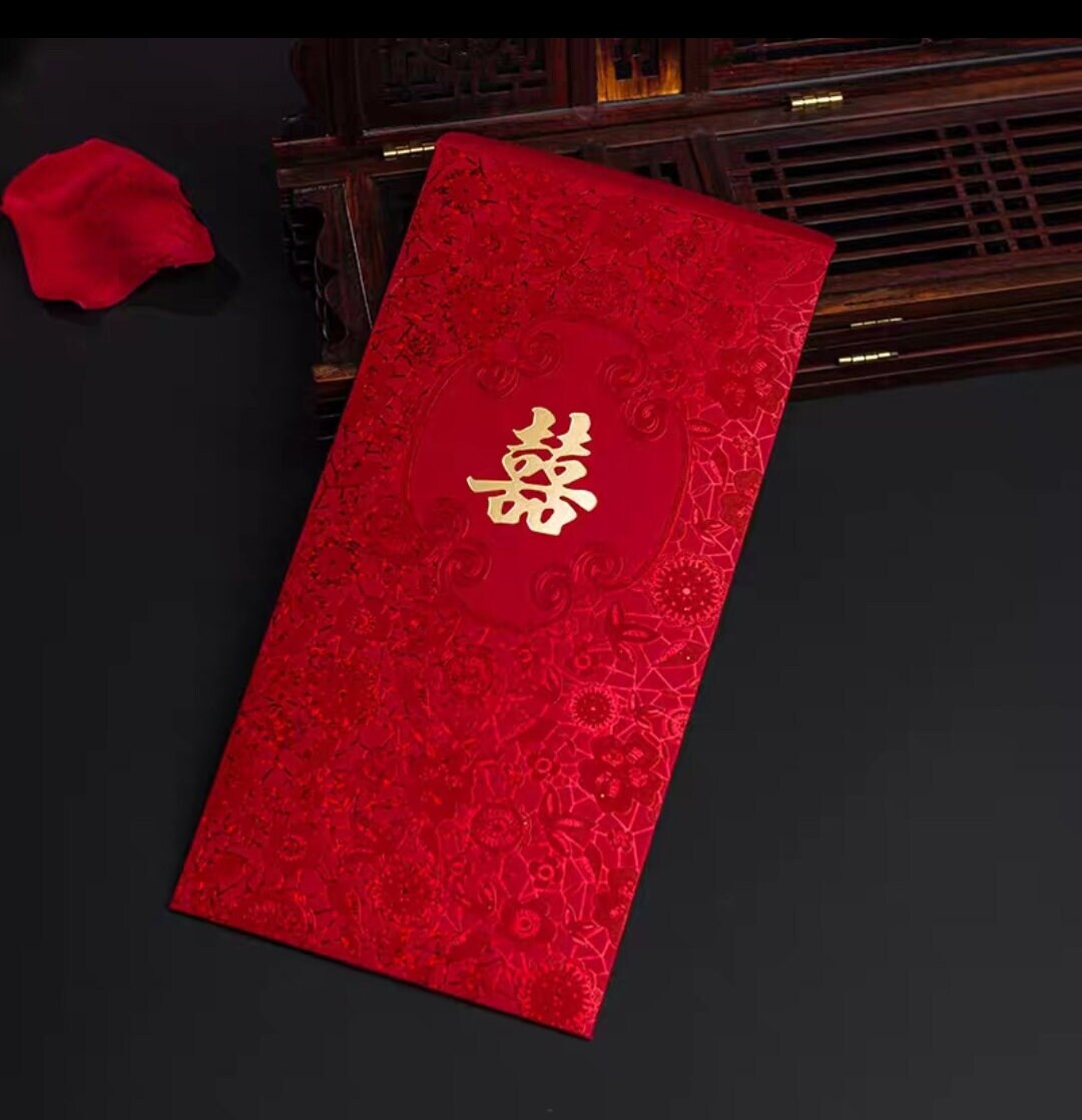 Oriental wedding scented red pockets/ A set of 10 pcs