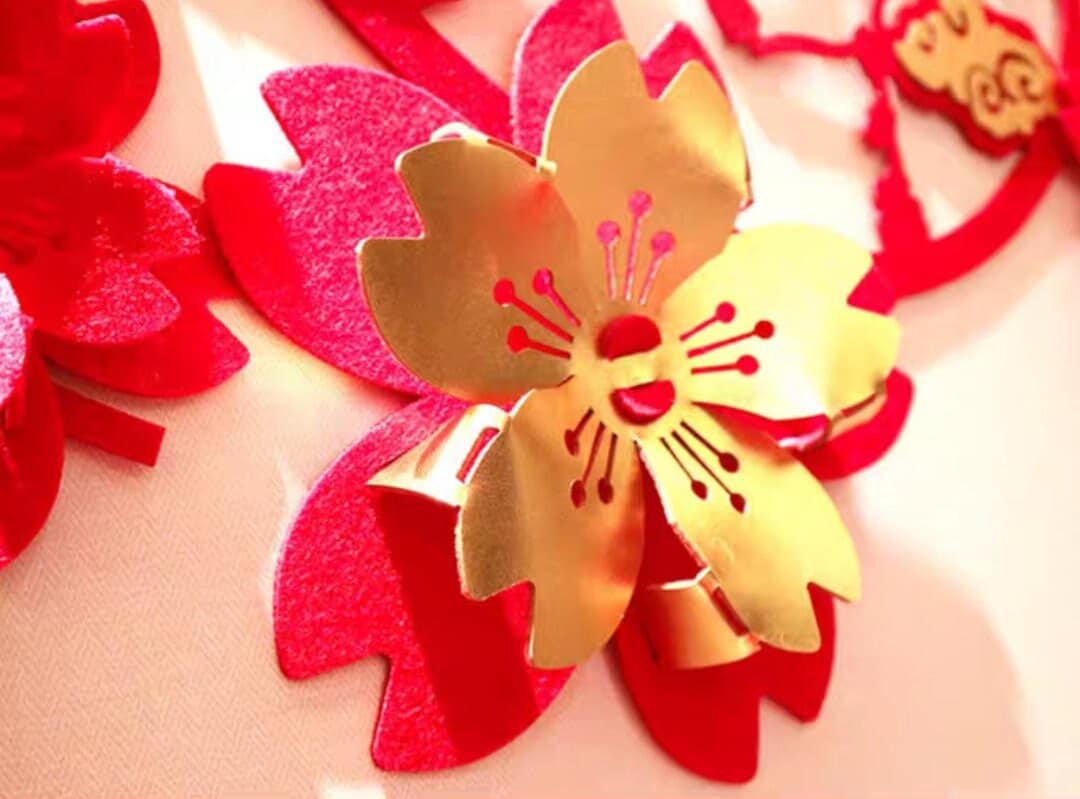 20'' Oriental wedding double happiness wall decor