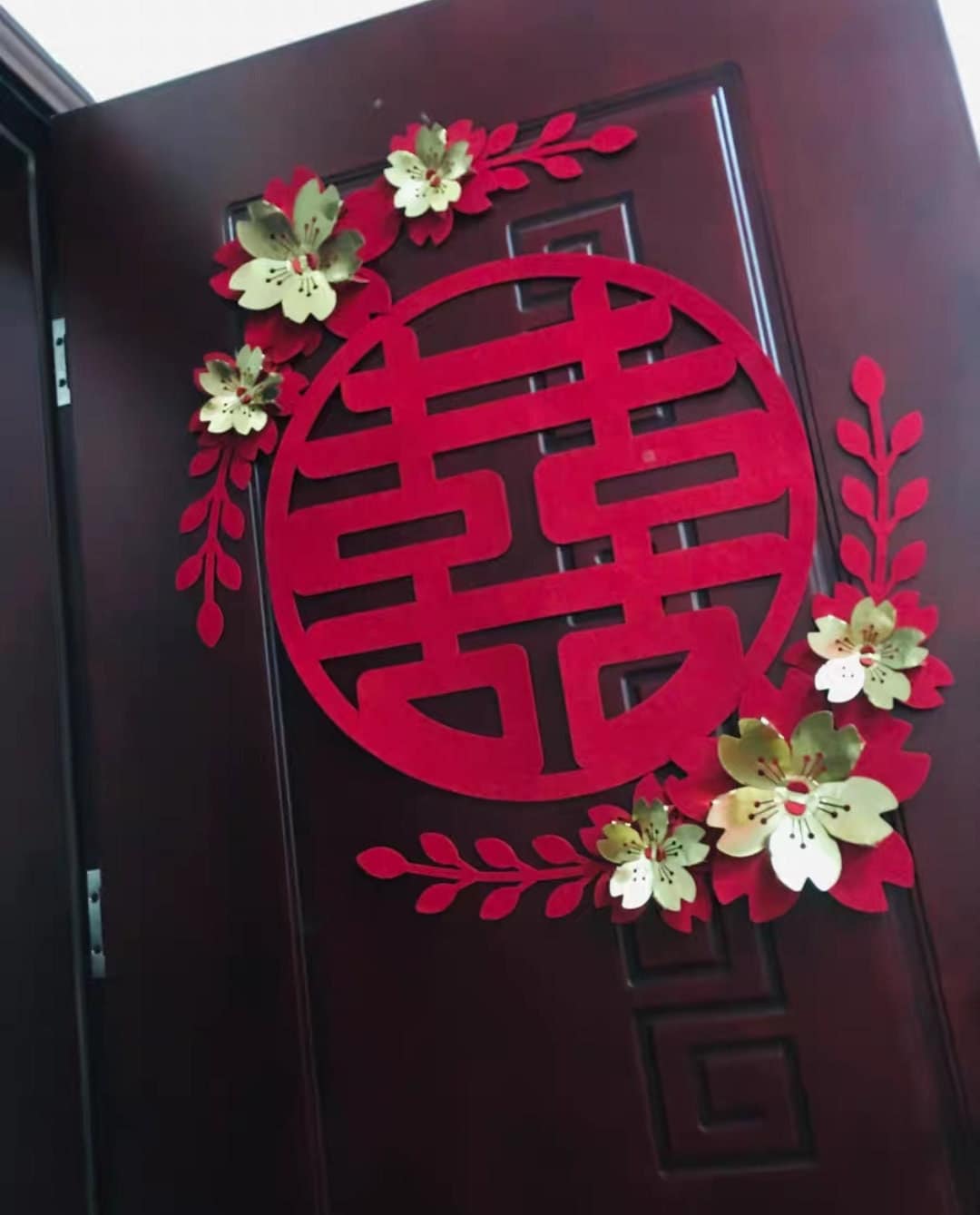 20'' Oriental wedding double happiness wall decor