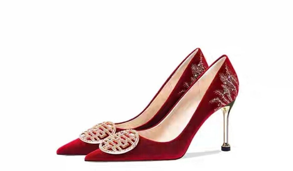 Traditional wedding bridal shoes/tea ceremony shoes