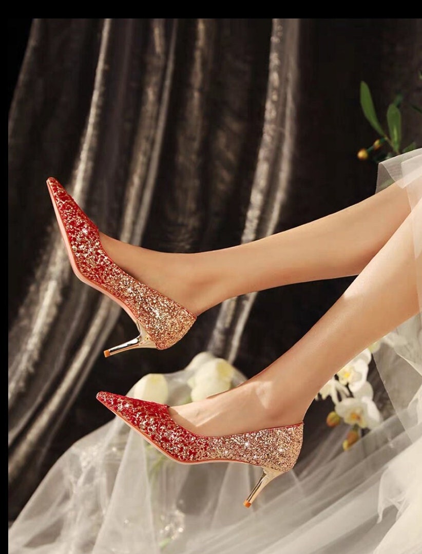 Oriental wedding bridal shoes/bridal crystal shoe