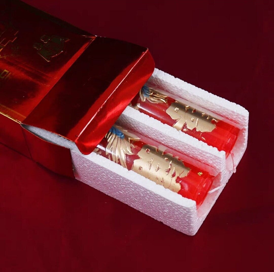 Oriental Wedding Dragon And Phoenix Wax Candles/Wedding Tea Ceremony/A Set Of Two