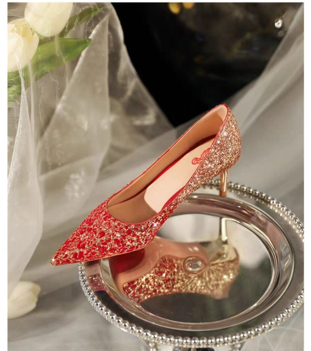Oriental wedding bridal shoes/bridal crystal shoe