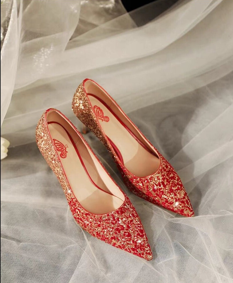 Oriental wedding bridal shoes/bridal crystal shoe