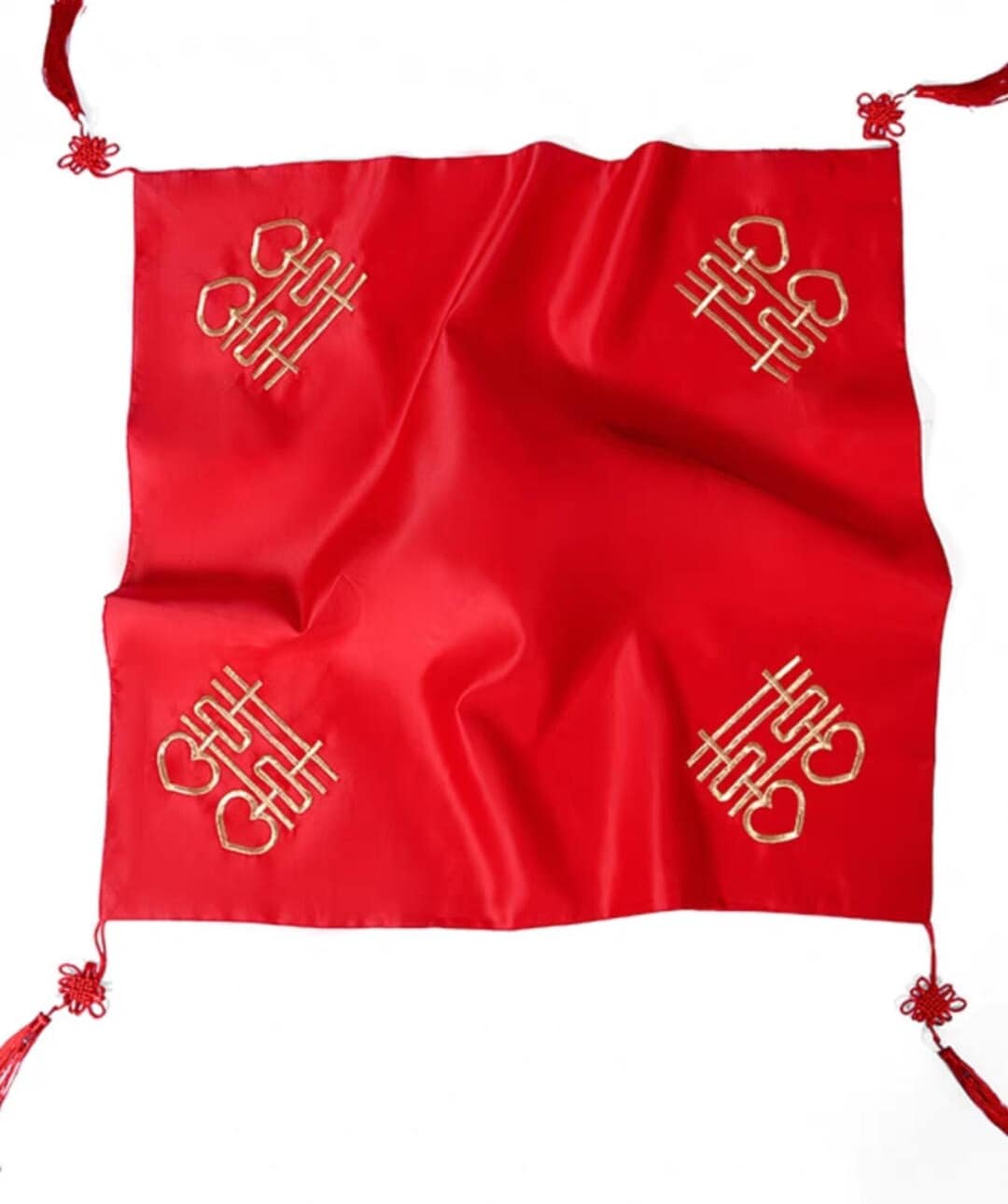 Oriental wedding bridal red cover up/ Bridal veil with dragon and Phoenix
